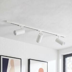 Lindby sistem tirnic Linaro, Ø 7 cm, 3-krilni, LED, bel, CCT, zatemnjen, Bela, Študija / pisarna, Kovina, Sodobni