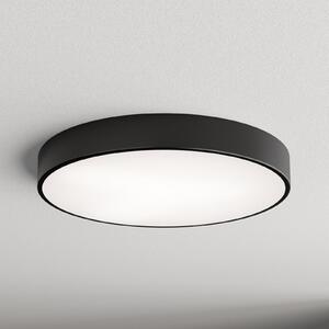 TEMAR LIGHTING Stropna svetilka Cleo 600, črna, senzor, IP20, Ø 60 cm, kovina, Črna, Dnevna soba / jedilnica, Kovina, Sodobni