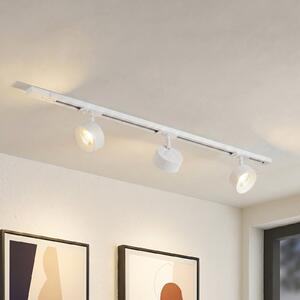 Lindby sistem tirnic Linaro, premer 9,5 cm, 3-krilna, LED, bela, Bela, Študija / pisarna, Kovina, Sodobni