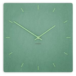 Stenska ura Luxhora Pura Square Mint Green 11 barv kazalcev