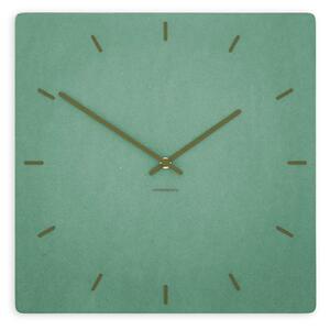 Stenska ura Luxhora Pura Square Mint Green 11 barv kazalcev