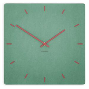 Stenska ura Luxhora Pura Square Mint Green 11 barv kazalcev