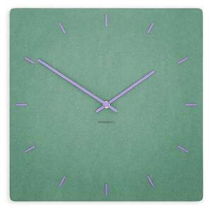 Stenska ura Luxhora Pura Square Mint Green 11 barv kazalcev