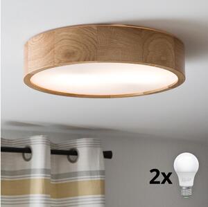 Brilagi - LED Stropna svetilka CARVALHO 2xE27/60W/230V hrast pr. 37,5 cm