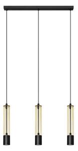 LED Lestenec na vrvici BARS 3xGU10/4,8W/230V gold/črna