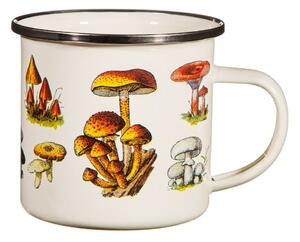 Kremno bela emajlirana otroška skodelica Vintage Mushroom - Sass & Belle