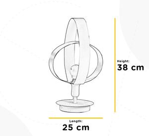 ONLI - Namizna svetilka SERENA 1xE14/6W/230V bela 38 cm