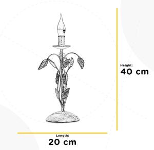 ONLI - Namizna svetilka COLLANA 1xE14/6W/230V 40 cm bela