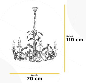 ONLI - Lestenec na verigi COLLANA 6xE14/6W/230V bron/zlata