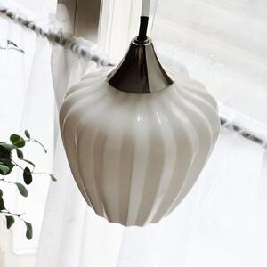 PR Home Visoka svetilka Amalfi, opalno bela, Ø 14 cm, steklo, E14, vtič, Bela, Dnevna soba / jedilnica, Steklo, Skandinavski