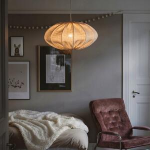 PR Home Visoka svetilka Rosa, siva, premer 60 cm, tekstil, E27, vtič, Siva, spalnica, Tkanine / tekstil, Skandinavski