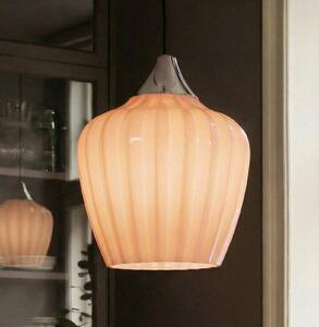 PR Home Visoka svetilka Amalfi, oranžna, premer 25 cm, steklo, E27, vtič, Oranžna, Dnevna soba / jedilnica, Steklo, Skandinavski