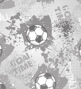 Tapeta nogometna žoga v sivi barvi
