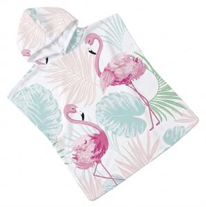 Otroški pončo FLAMINGO barvni 60x120 cm