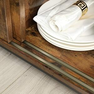 Komoda, kuhinjska omarica z drsnimi vrati 35 x 100 x 70 cm | VASAGLE