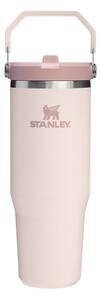 Svetlo rožnata termovka iz nerjavečega jekla 890 ml IceFlow™ Flip Straw 2.0 Tumbler Rose Quartz – Stanley