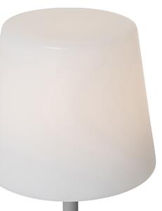 Namizna svetilka siva, polnilna, vklj. LED in zatemnilnik IP54 - Jude