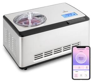 Klarstein Dolce Bacio Smart, aparat za sladoled, aparat za jogurt, kompresor, 2 litra, WiFi, zaslon na dotik, nerjaveče jeklo