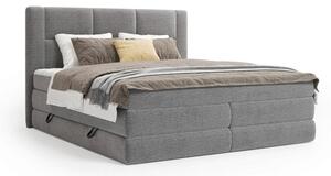 BOXSPRING POSTELJA 180 cm x 200 cm , tekstil barve grafita