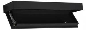 Floatshelf™ Stenska Polica S Skritim Predalom (53 X 17,5 X 5 Cm), Črna