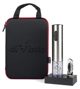 Električni odpirač vina Deluxe – Srebrni set z etuijem