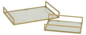 J-Line komplet pladnjev za serviranje iz stekla 50 x 35 x 7 cm