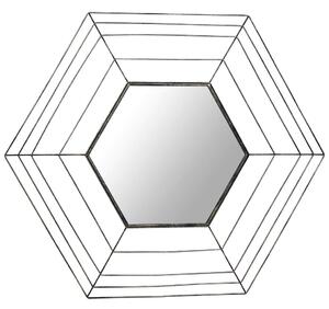 STENSKO OGLEDALO, 79,5/69/1,5 cm kovina, steklo
