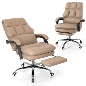 Ergonomski pisarniški stol zložljivim naslonom za noge