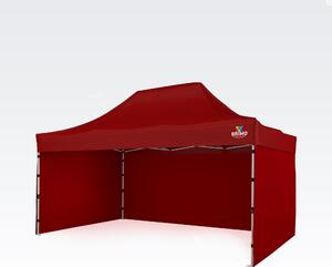 Vrtni paviljon 3x4,5m - plus 3 stene - Rdeča