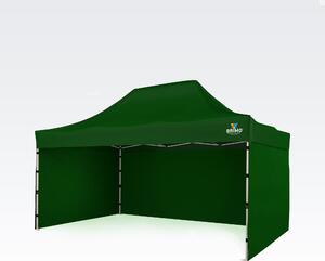 Vrtni paviljon 3x4,5m - plus 3 stene - Zelena