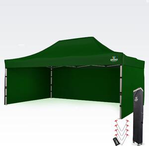 Paviljon vrtni 4x6m - plus 3 stene - Zelena