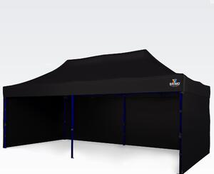 Reklamni paviljon 3x6m - plus 3 stene - Črna
