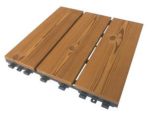 Zaskočna plošča Smartdeck (Bor, 30 x 30 x 2,5 cm, Rjava, 6 kos)