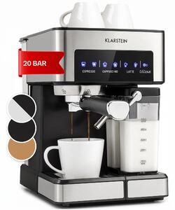 Klarstein Arabica Comfort kavni aparat s porta filtrom, 1350W, 20 barov, 1,8l, nadzorna plošča na dotik
