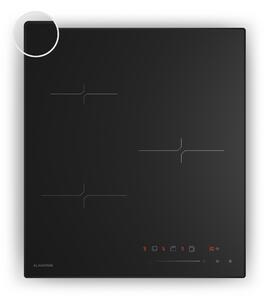 Klarstein Velaire indukcijska kuhalna plošča | Elegantna, minimalistična, varčna s prostorom | 3 kuhališča | 5500 W | 45 cm