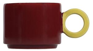 Bordo rdeča skodelica iz kamenine 280 ml Lou – ONA