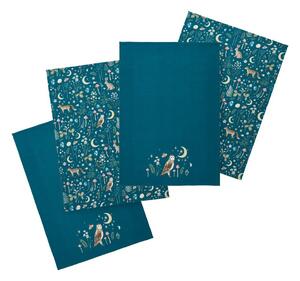 Bombažne kuhinjske krpe v kompletu 4 ks 50x70 cm Enchanted Twilight Animals – Catherine Lansfield