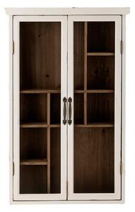 Bela vitrina iz masivne jelke 50x80x14 cm Hazem – Bloomingville