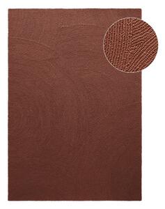 Opečnato oranžna ročno tkana volnena preproga 80x150 cm Calmio – Hanse Home