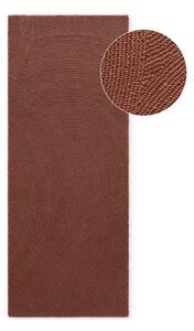 Opečnato oranžen ročno tkan volnen tekač 80x200 cm Calmio – Hanse Home