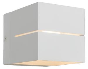 Sodobna stenska svetilka bela 9,7 cm - Transfer Groove