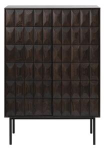 Temno rjava omarica 90x130 cm Latina – Unique Furniture