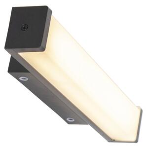 Moderna stenska svetilka črna 32 cm vklj. LED IP44 - Cascada