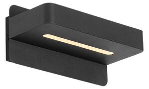 Sodobna stenska svetilka črna, vključno z LED, USB in stikalom - Ted