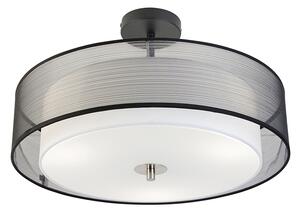 Pametna stropna svetilka črna z belo 50 cm, vključno s 3 Wifi A60 - Drum Duo
