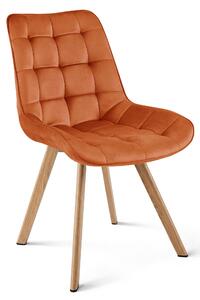 Jedilni stol SORIA VELVET, terakota