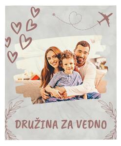 Personalizirana Odeja z Imenom - Družina za Vedno