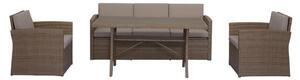 Modern Living Lounge Garnitura Seline, Rjava, 4-Delno