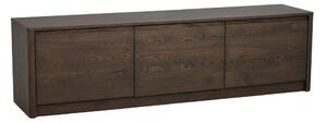 Komoda v hrastovem dekorju v temni naravni barvi 180x50x40 cm Melstone – Rowico