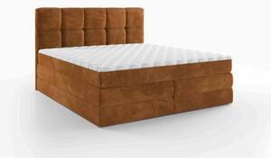 BOXSPRING POSTELJA 160 cm x 200 cm , tekstil siva